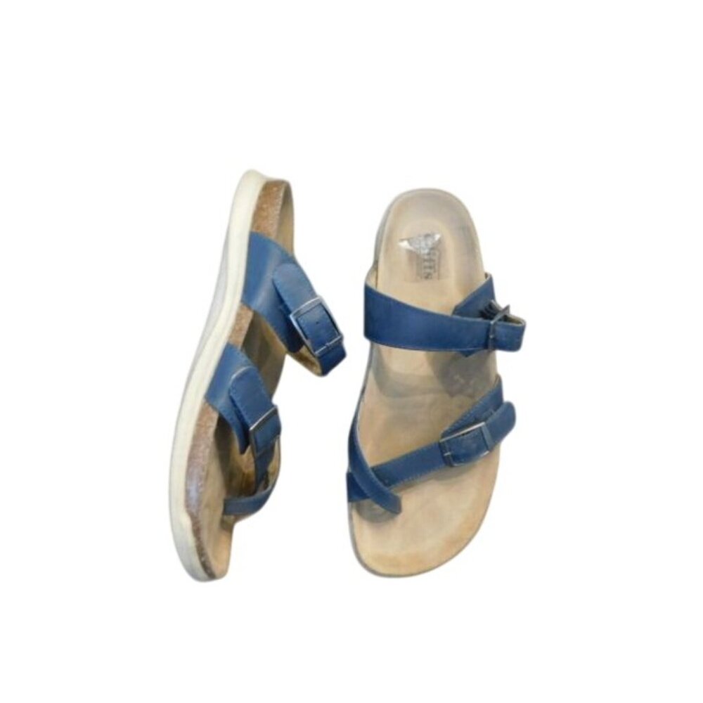 Cliffs Size 11 Navy Blue Strappy Casual Sandals (runs large) - Picture 2 of 4